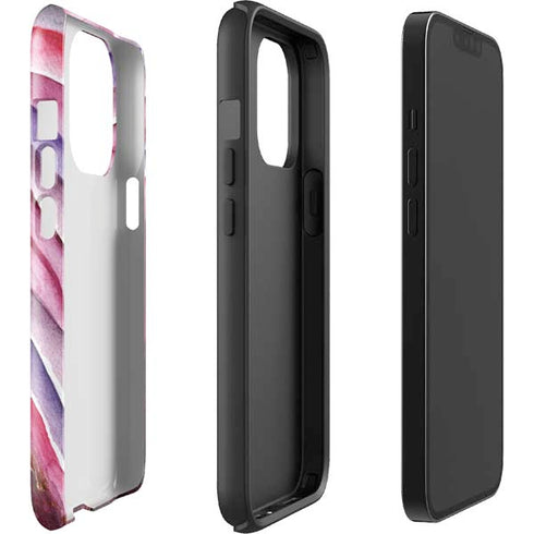 Plum Watercolor Geode iPhone 15 Pro Impact Case